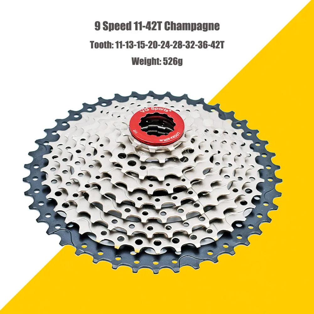 Звездочка для велосипеда Shimano Sram cdg cog 9 Velocidade 9 V 9 S 11-32 T/34 T/36 T/40 T/42 T/46 T/50 T VG Спорт - Цвет: 9 Speed 11-42T C