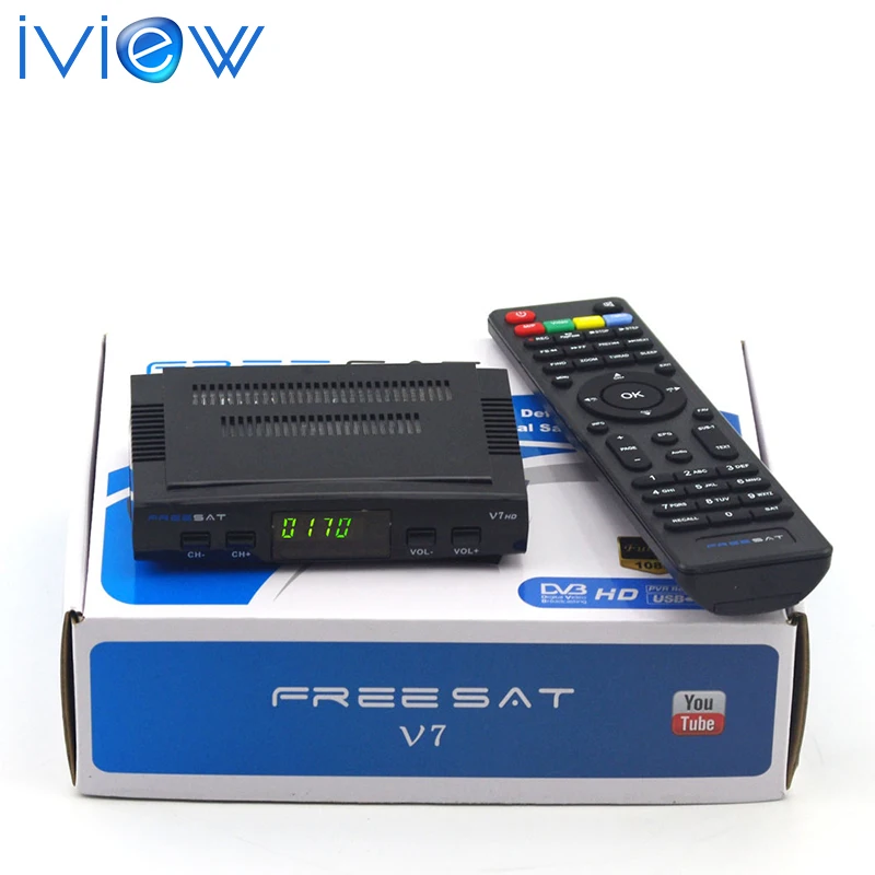 2016 Завод Новый Оригинальный Freesat V7 HD DVB-S2 Мини Спутниковое ТВ Приемника Поддержка
