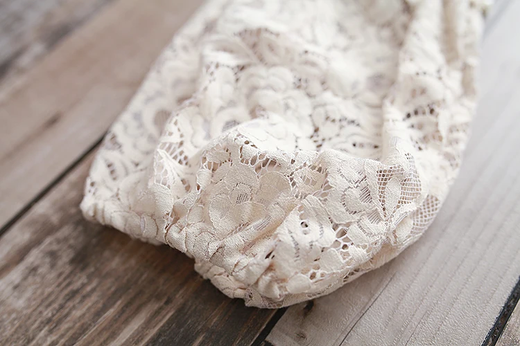 Весенне осеннее платье женское однотонное кружевное Ретро Кружевное свежее с