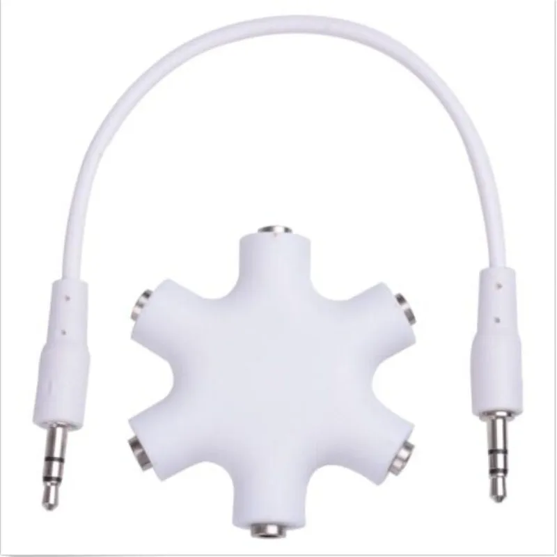 3-5mm-Earphone-5-Way-Headphone-Audio-Splitter-Adapter-Cables-For-Ipod-Phone-MP3 | Компьютеры и офис