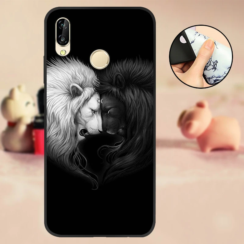 Чехол для Huawei NOVA 3 черный чехол 3i задняя крышка из ТПУ i силиконовый мягкий P Smart Plus