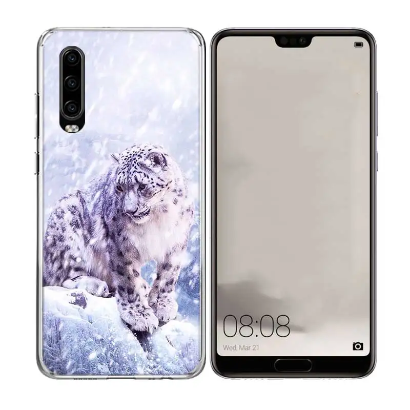 Big Lion On Stone snow Luxury Phone Case For Huawei P30 P20 P10 lite Plus Mate 20X 20 10 Pro P Smart 2019 + 2018 Nova 4 Cover |