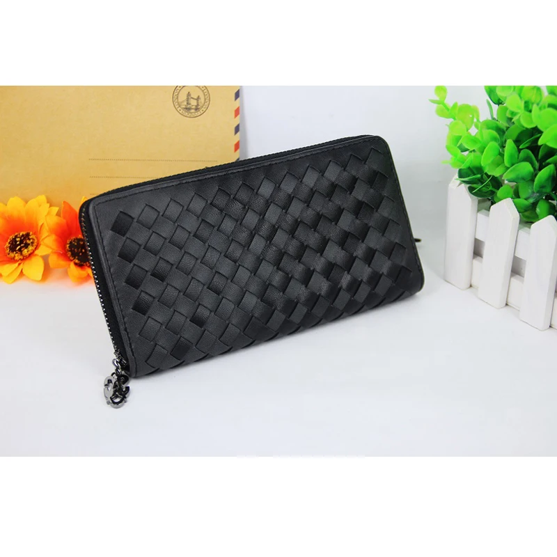 Женские кошельки с модным вязаным узором из искусственной кожи Летний стиль
