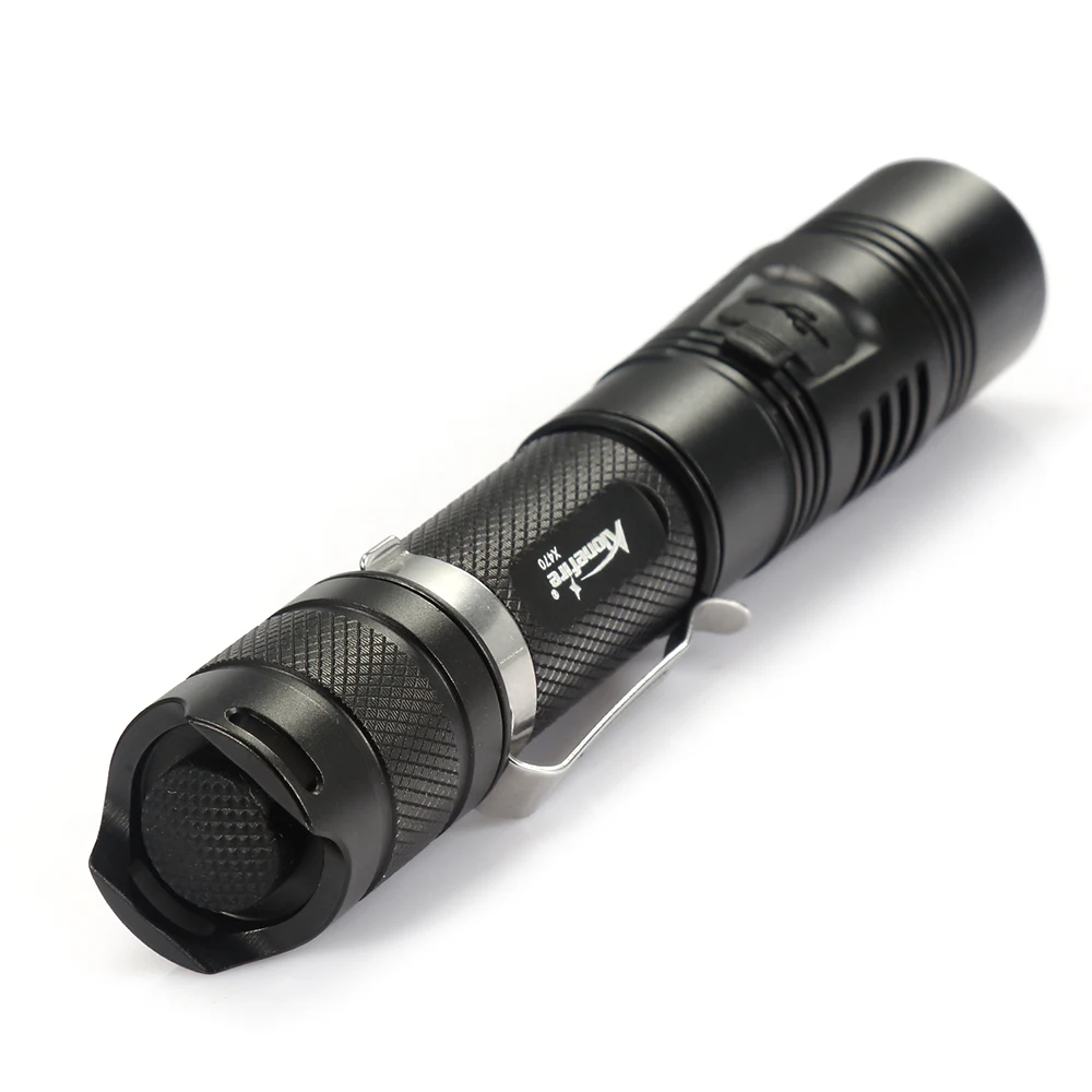 AloneFire X470 Мощный тактический светодиодный USB фонарик 18650 Cree XPL 1000lm мощный 6 режимов