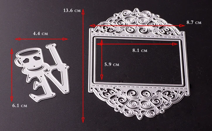 Love frame Metal Cutting Dies Stencils for DIY Scrapbooking photo album Decorative Embossing Paper Cards | Канцтовары для офиса и