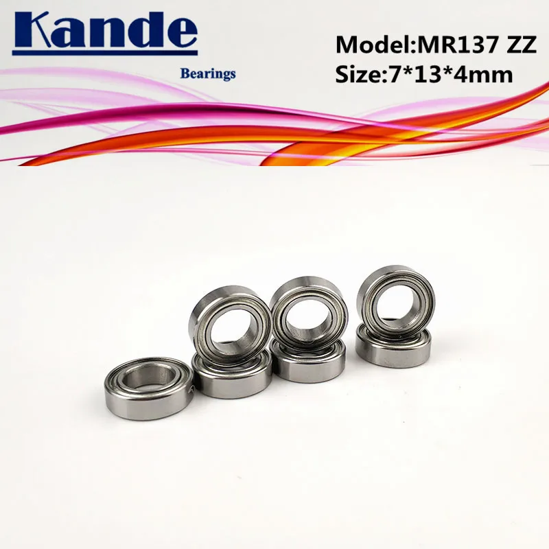 10 шт. Миниатюрные шарикоподшипники Kande MR137ZZ 7x13x4 MR137 MR137|Валы| |