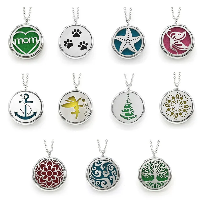 Animals Butterfly Cats Spider Hollow Aromatherapy Perfume Locket Pendant Essential Oil Scent floating locket Necklace | Украшения и