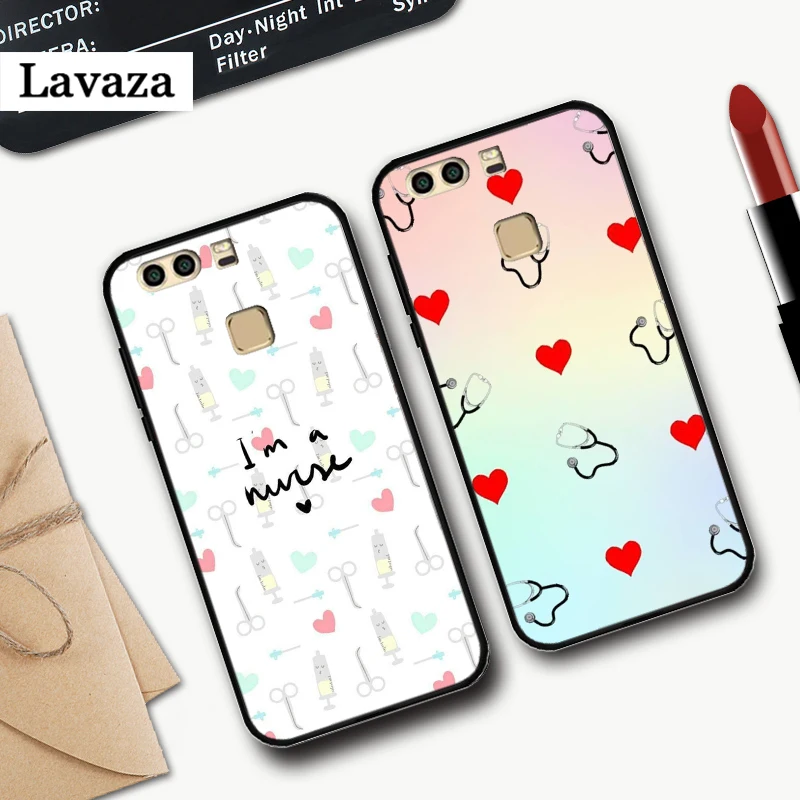 Медицинский силиконовый чехол для медсестры Huawei P8 Lite 2015 2017 P9 2016 Mimi P10 P20 Pro P Smart Z P30