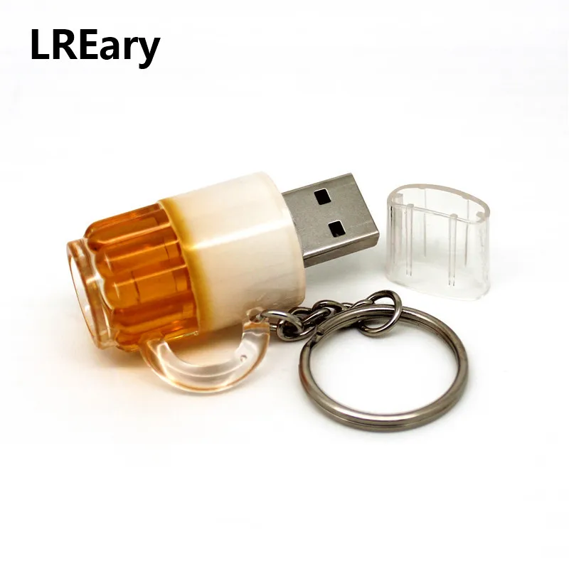 Hot sale mini Beer Cup 128MB USB 2.0 flash drives 4GB 8GB 16GB 32GB small bulk cheap Bottle Pendrive 64GB Memory Stick Pen drive |