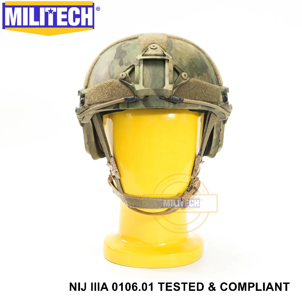 Новый пуленепробиваемый арамидный баллистический шлем Сертификат ISO 2019 MILITECH ATACS