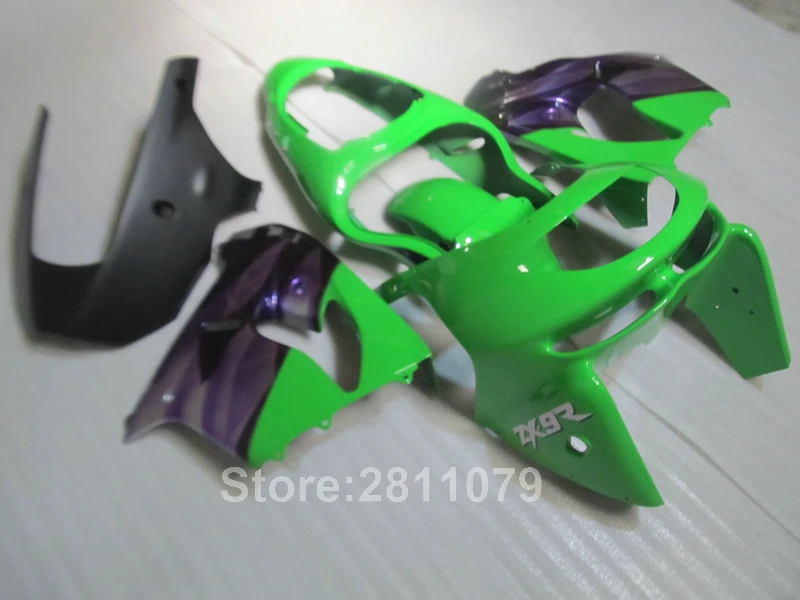 Бесплатная 7 подарков комплект обтекателей для Kawasaki ninja ZX9R 98 99 зеленого и