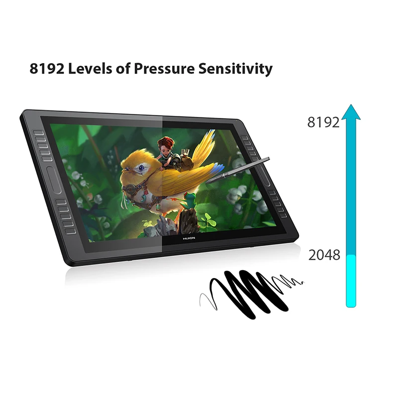 HUION KAMVAS GT-221 Pro 8192 уровней ручка дисплей для рисования планшет монитор ips lcd HD экран 10 нажатие клавиш-21,5 Дюймов