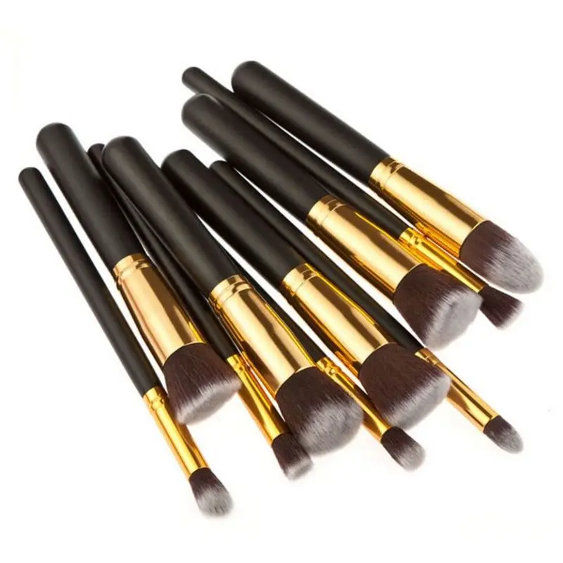 

10pcs Makeup Brushes Set Professional Foundation Eye Shadow Brush High Quality Cosmetic Make Up Brush Kit