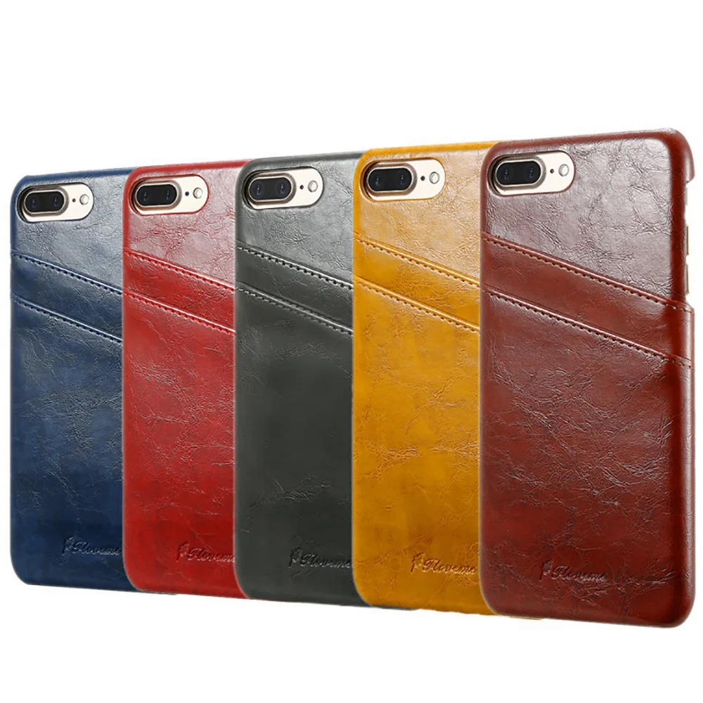 Floveme 2018 New слот для карты Wallet Case IPhone X 8 7 Plus масло воск кожаный чехол iPhone 6 S плюс 5S 5 SE