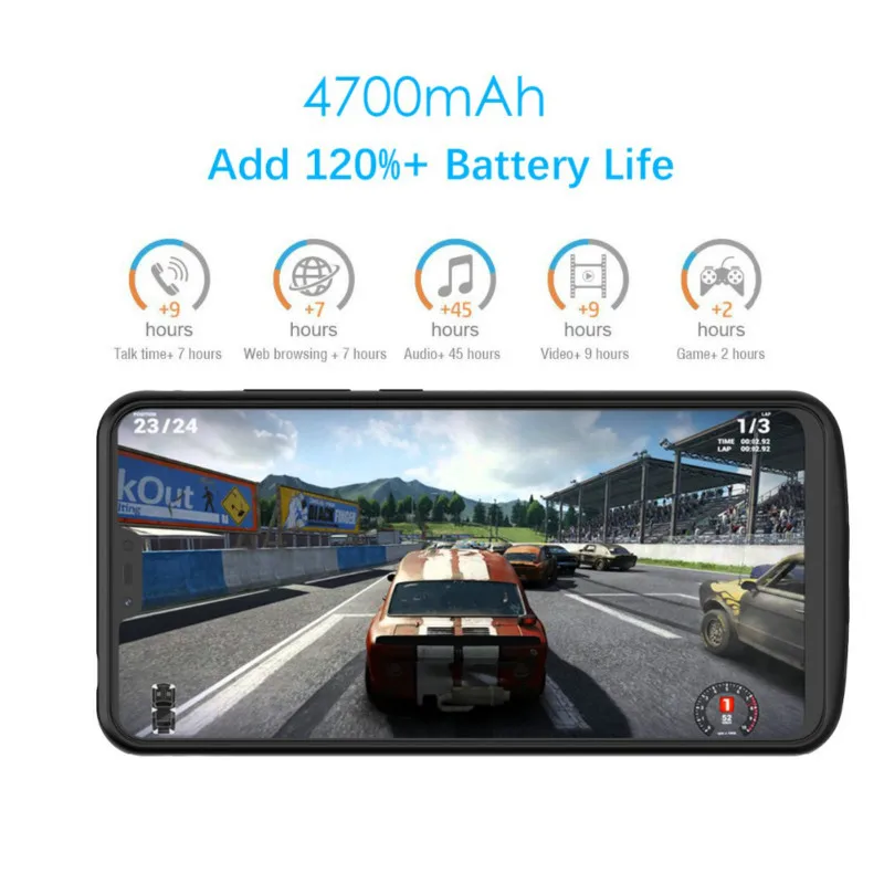 Extpower 4700 мАч противоударный чехол для зарядного устройства для Xiaomi Mix2 2s Внешний чехол резервный внешний аккумулятор Зарядка чехол для Xiaomi A2