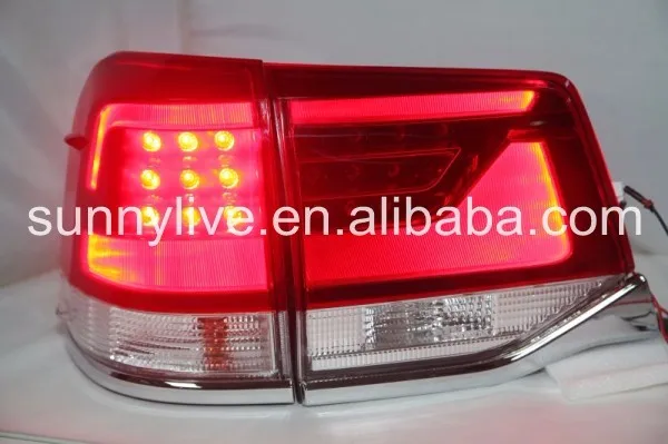 Светодиодный Land Cruiser FJ200 LC200 светодиодный задний фонарь красный White2015- год CN