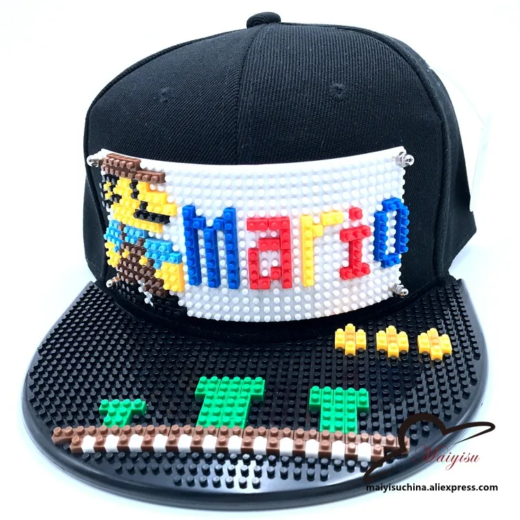 002 Новая бейсболка TMNT с мозаичным блоком, бейсболка в стиле хип-хоп, Snapback, DIY, Классические кепки для мужчин и женщин, шапка - Цвет: 002