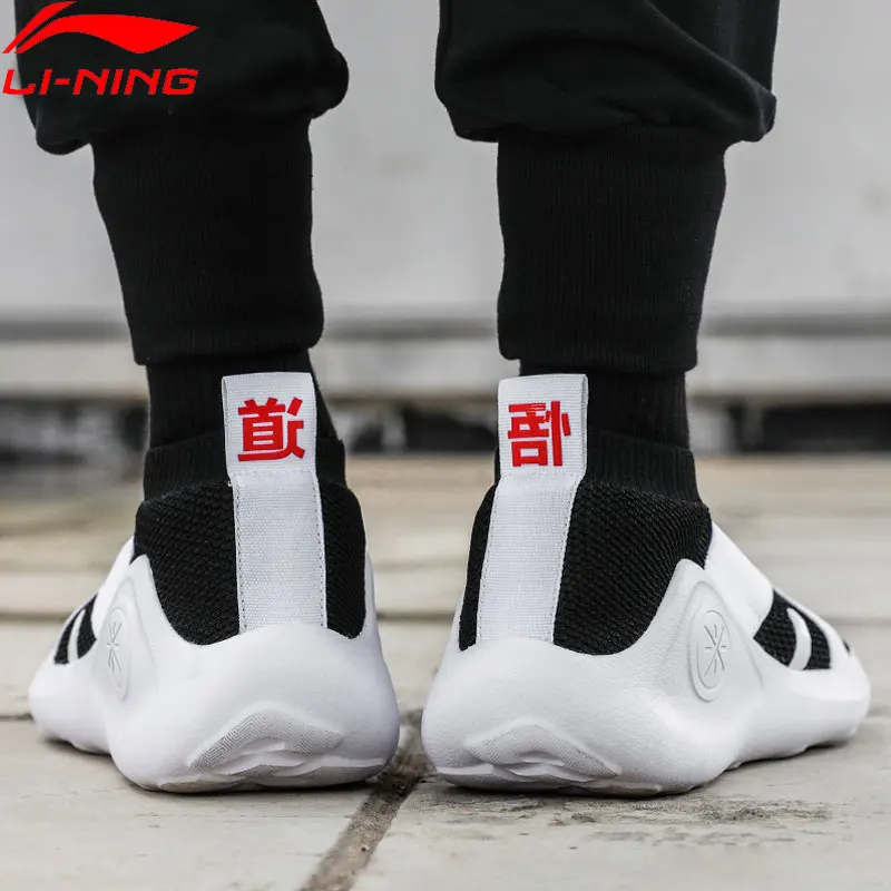 Li-Ning/Мужская обувь Essence X Wade, баскетбольная культура, светильник, ноская подкладка, без шнуровки, спортивная обувь, кроссовки AGWN053 XYP716