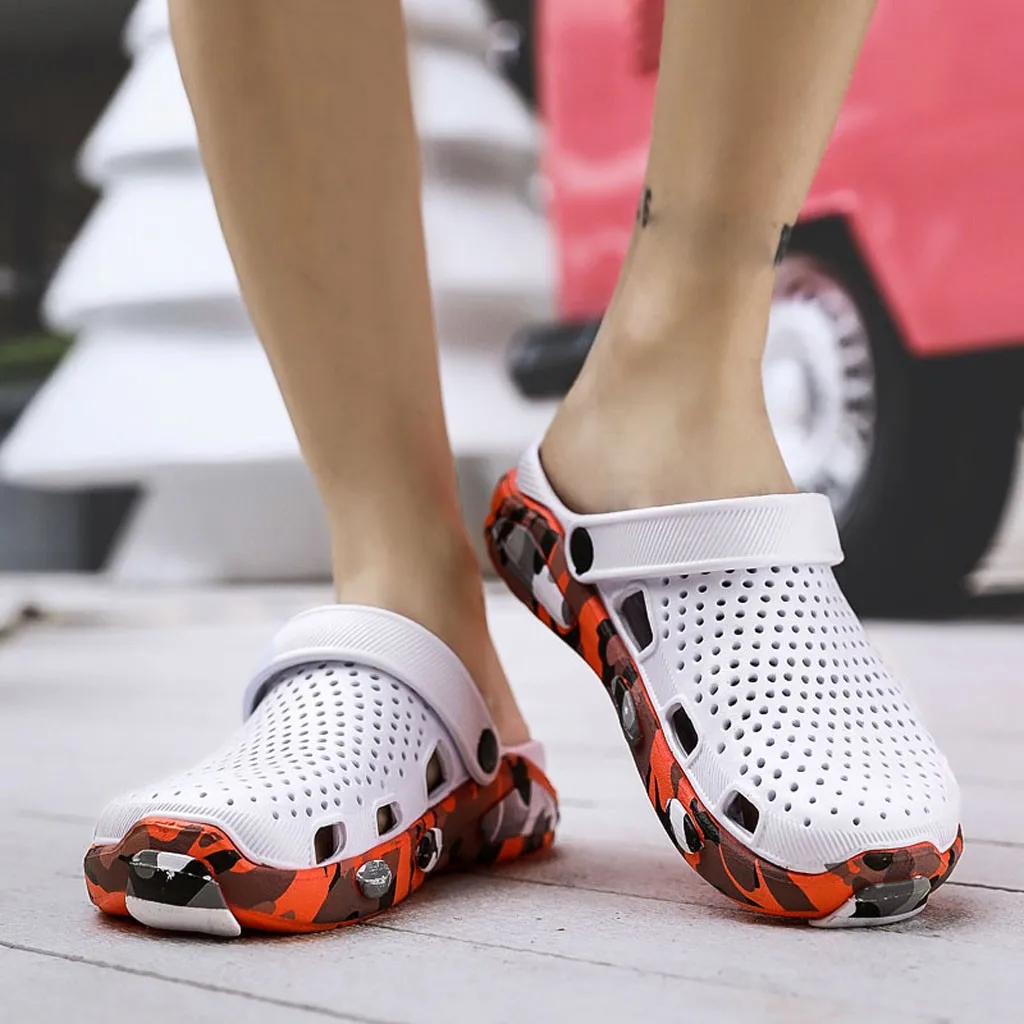 SAGACE/мужские летние Нескользящие дышащие повседневные пляжные шлепанцы на