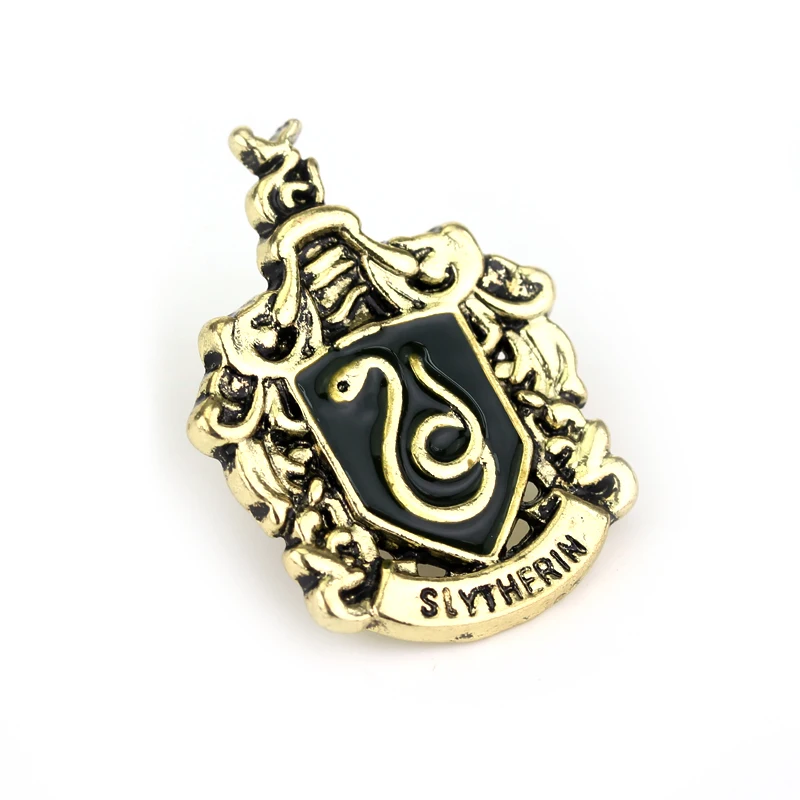 Фильм hp Хогвартс Магическая школа значок брошь Гриффиндор Hufflepuff Слизерин Ravenclaw школа логотип Эмаль Булавка для женщин и мужчин ювелирные изделия