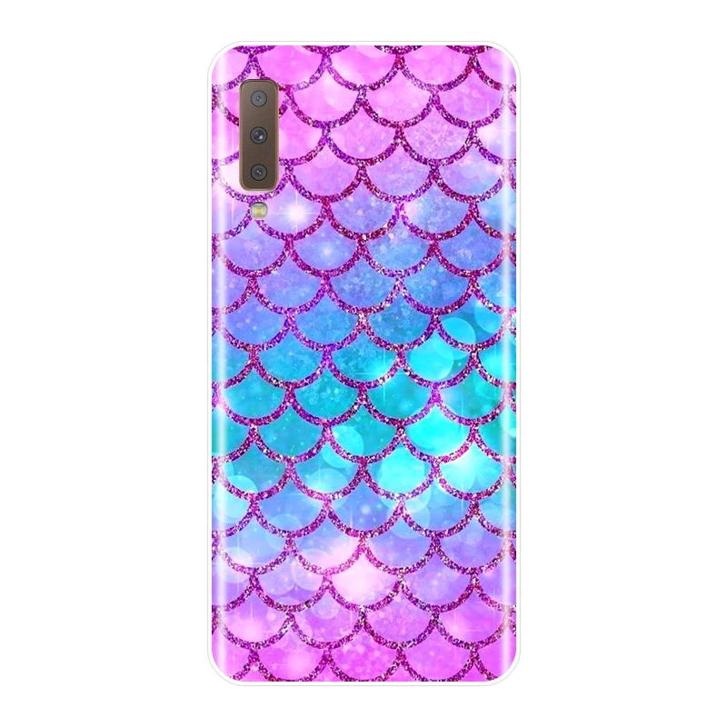 Мягкий силиконовый чехол из ТПУ для телефона Samsung Galaxy A6 A8 Plus 2018 накладка с рыбьей