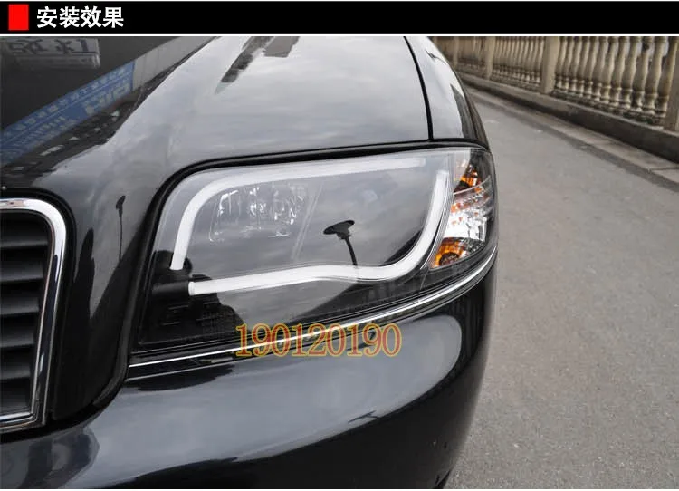 JGD абсолютно стиль для Audi A6 светодиодный налобный фонарь 1997-2004 Биксеноновая фара светодиодный DRL Автомобильные фары