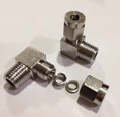 1/4 &quotколено с наружной резьбой BSPT 304 нержавеющая сталь подходит для трубки