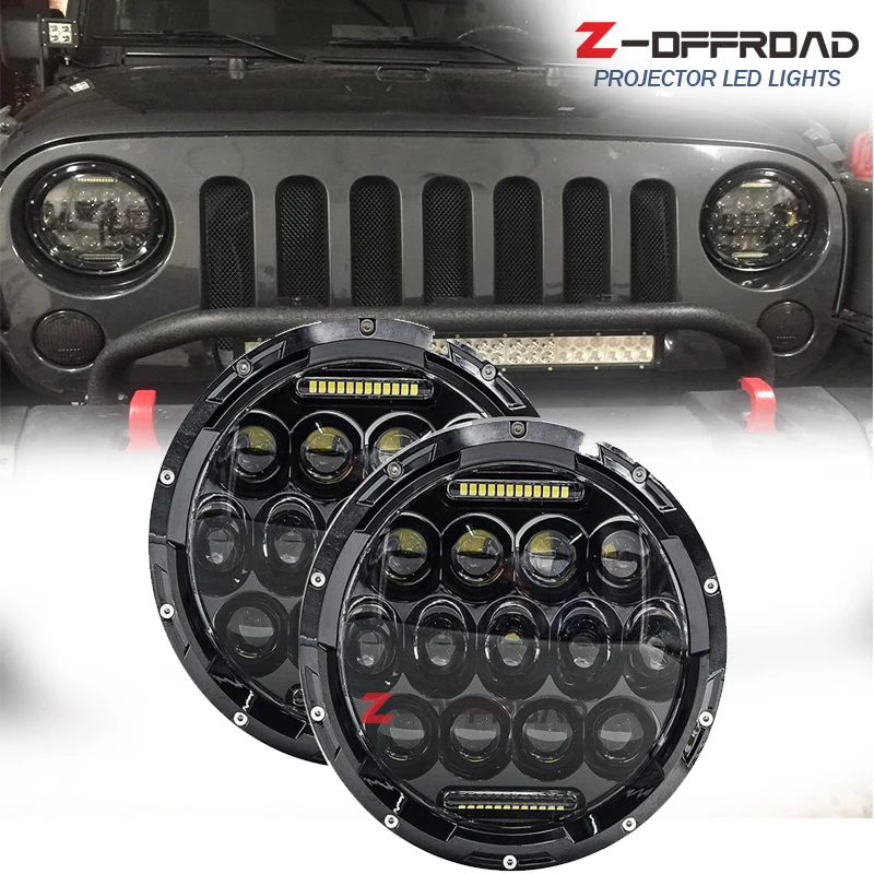 Для Jeep CJ-8 Scrambler налобный фонарь plug &amp play 7 дюймов светодиодная фара Замена с DRL