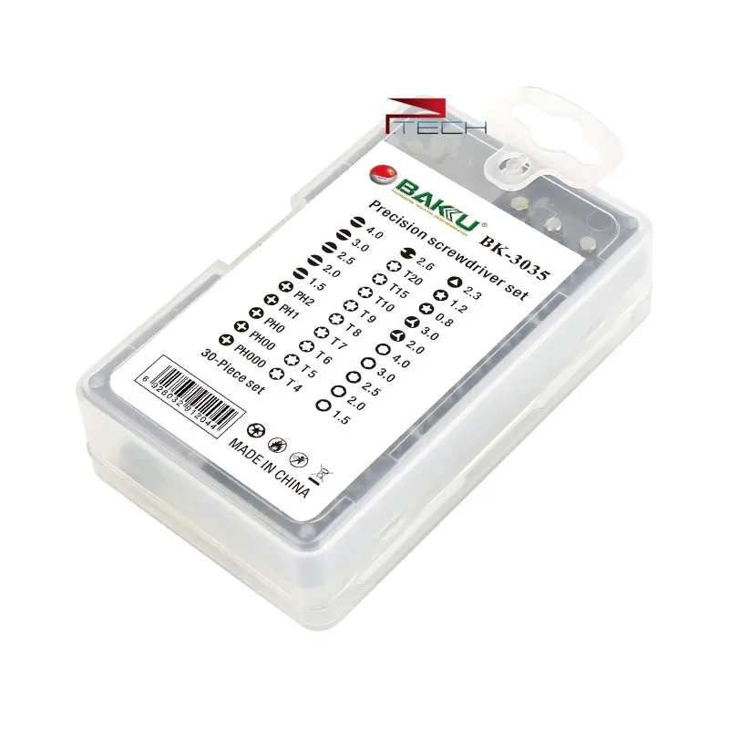 Прецизионные шестигранные звездообразные треугольные отвертки BAKU 30 в 1 набор