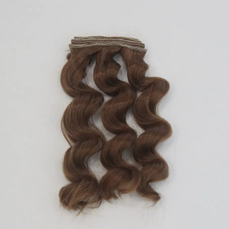 15 см кукольные волосы для 1/3 1/4 1/6 BJD Diy кукла натуральные волнистые кукольные парики молочный Шелковый парик термостойкие высокотемпературные кукольные волосы