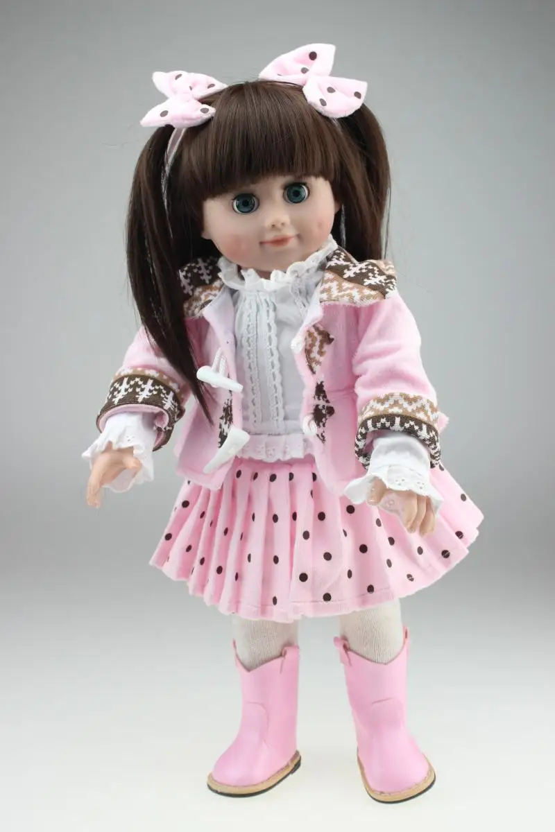 18-дюймовые куклы для девочек на продажу/виниловые принцесс из ткани в