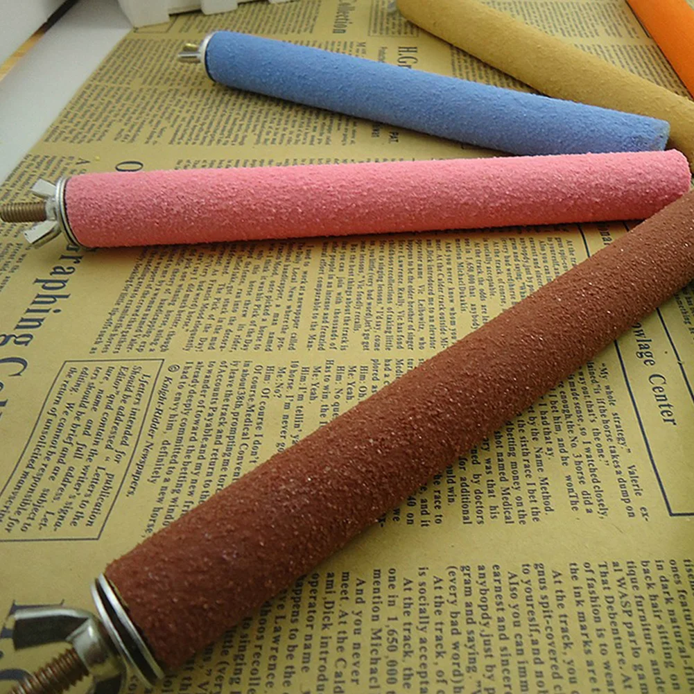 Красочные игрушки клетка для домашних птиц Жердочки Стенд Платформы игрушка