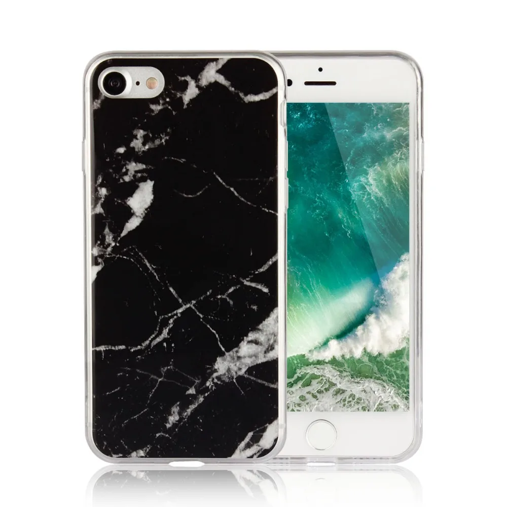 Для iPhone 6/7/7 Plus/6 Plus Мрамор каменные изображения окрашен крышка для 7 6S чехол 6