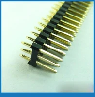 50pc gilded 3x40 pin straight row 2 54mm round female jack header for programmer