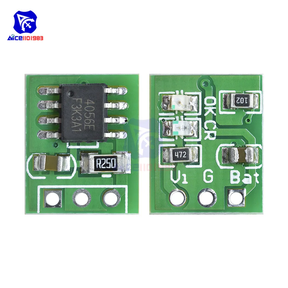Модуль зарядного устройства для литиевых батарей DD08CRMB Mini DC 5V 1A, заряжаемый литий-ионный аккумулятор, модуль зарядного устройства, плата для игрушек (art.: 7b0daee54) - 7b0daee54