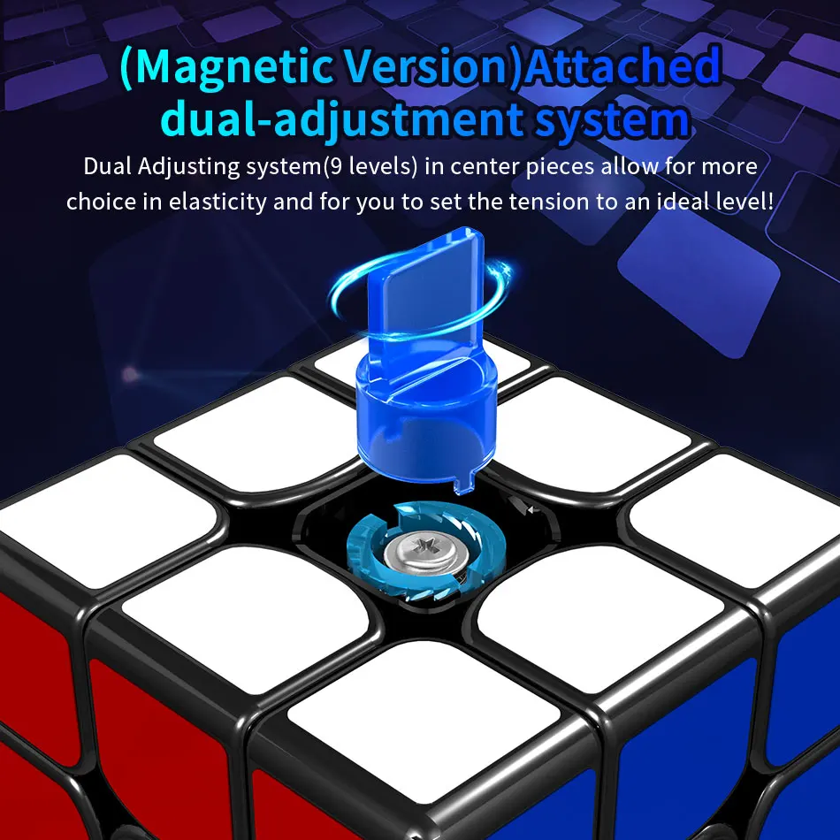 

MoYu GuoGuan YueXiao EDM 3x3 Magnetic Cube Puzzle Professional YueXiao E Magnets Speed Cubes For Speeding