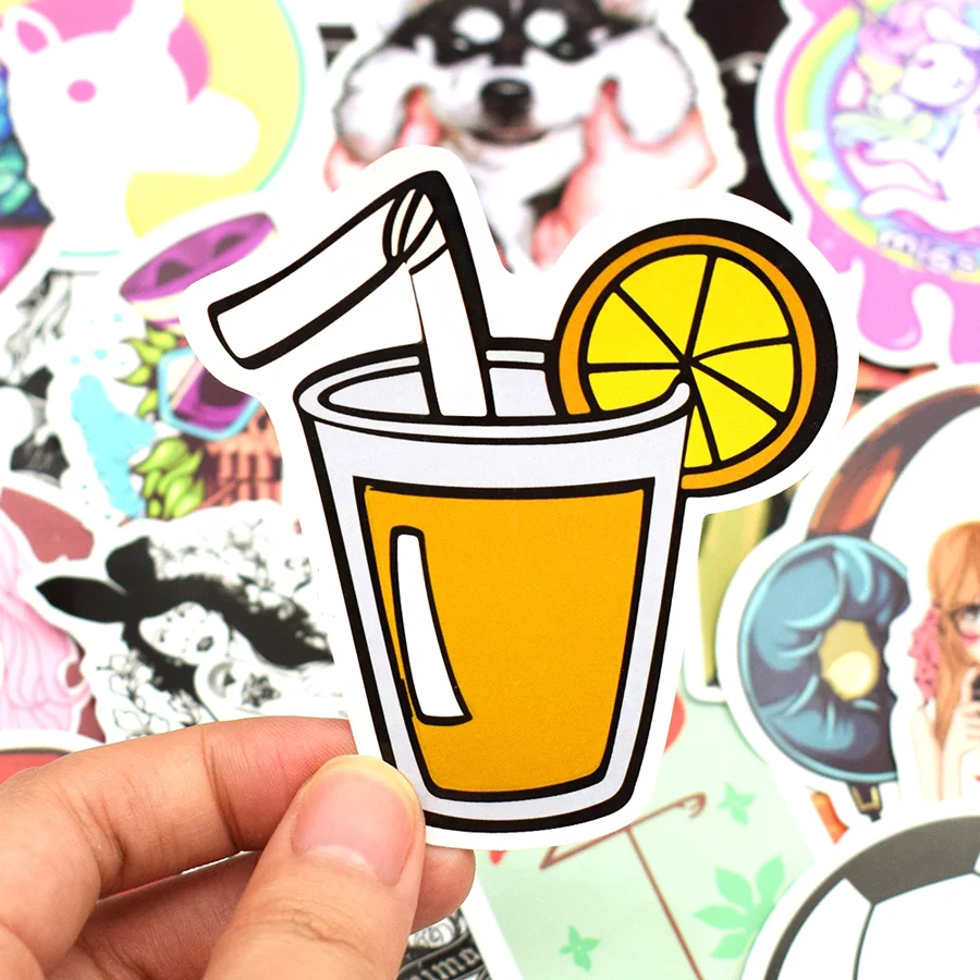 50 шт. водонепроницаемые наклейки для скейтборда гитары чемодана