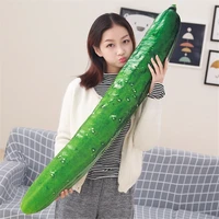 fancytrader cute soft simulation vegetables cucumber plush pillow stuffed cartoon melon toy doll gift 43inch 110cm