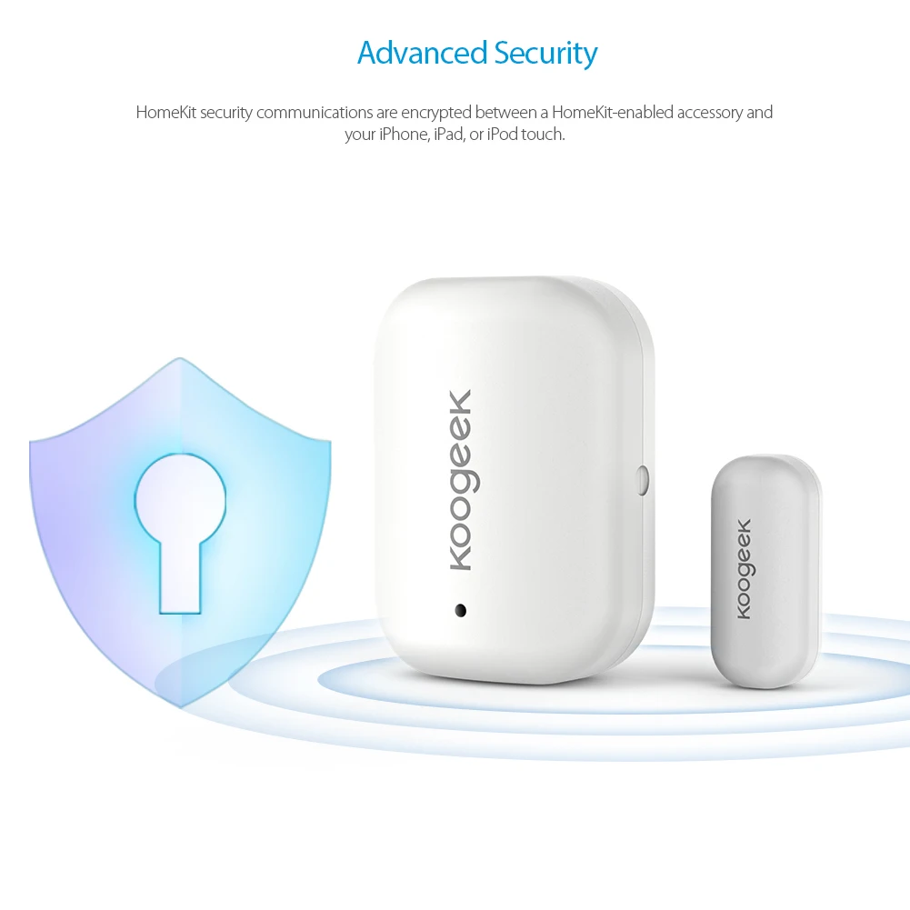 Koogeek DW1 датчик окна двери работает с Apple HomeKit беспроводной двери окна магнит датчик детектор для системы домашней автоматизации