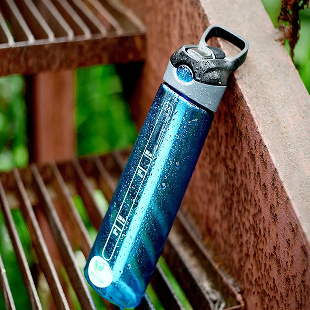 Профессиональный уличный велосипед Спортивная бутылка для воды с соломой