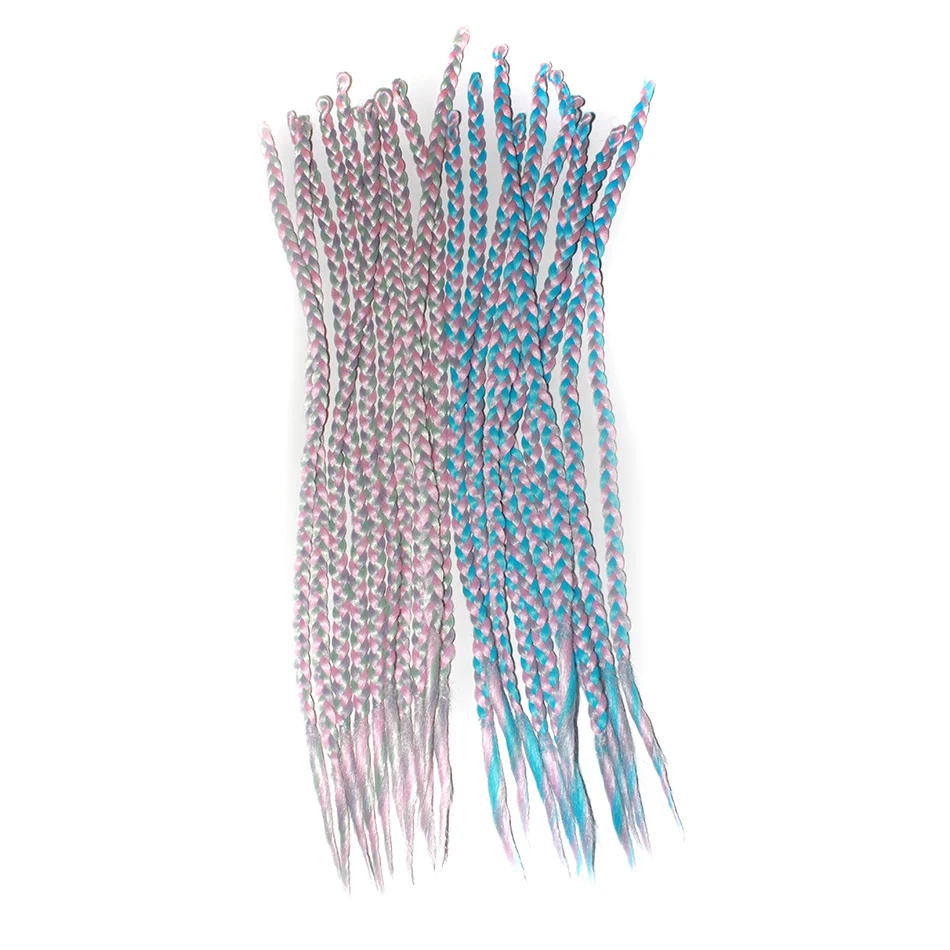QP hair MIX Color braid Twist вязаные крючком волосы 24 дюйма Омбре Box Плетеный вязаный