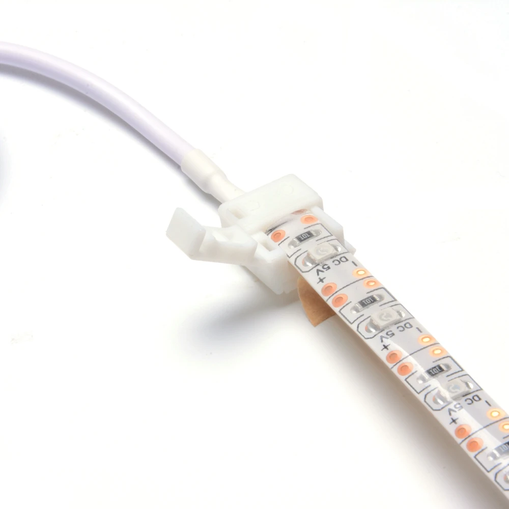 5pcs 2pin USB LED Strip Connector for 8mm 10mm 5050 3528 to 5V Power Connectors |