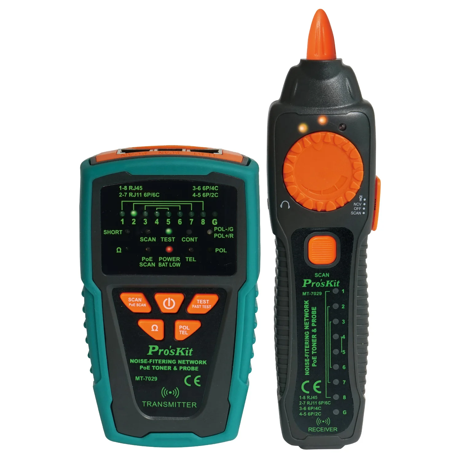 Тестер Pro'sKit MT-7029 детектор уровня шума и фильтрации с кабелем для проводов