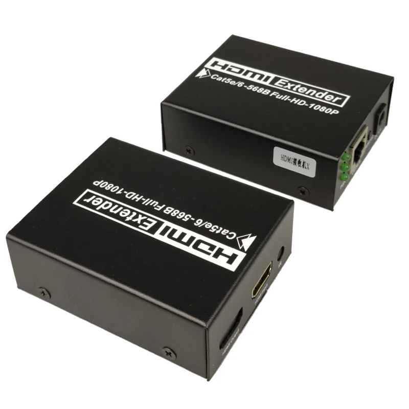 1080P 50 м HDMI расширитель разветвитель приемник передатчика TX/RX по Cat5e/Cat6 UTP кабель RJ45