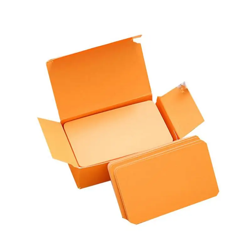 Orange 100 карты памяти пустые DIY граффити КАРТЫ слова чистая маленькая блокнот блоки памятные заметки пустые карточки слова - Цвет: Orange