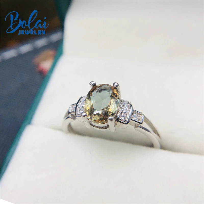 Bolai, Настоящее серебро 925 пробы, меняющее цвет, diaspore 1.2ct, драгоценный камень zultanit, хорошее ювелирное изделие, свадебные кольца для женщин, подарок