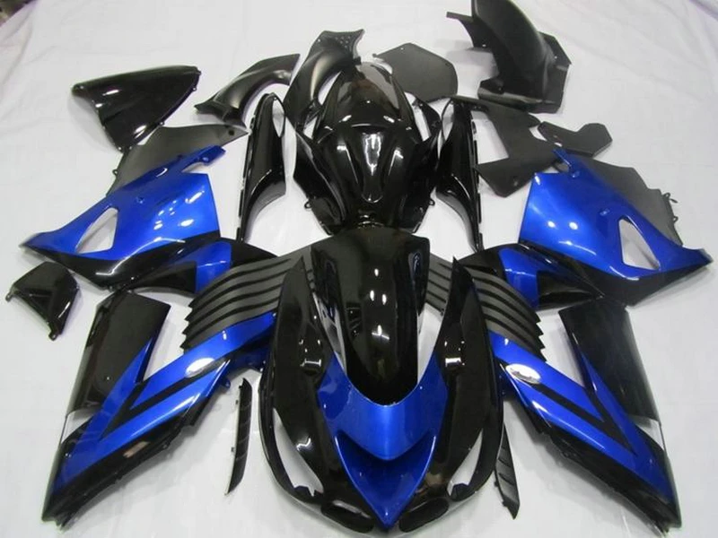 Неокрашенный комплект обтекателей под давлением для Kawasaki ZX14R 06 07 08 09 2006 2009 синий
