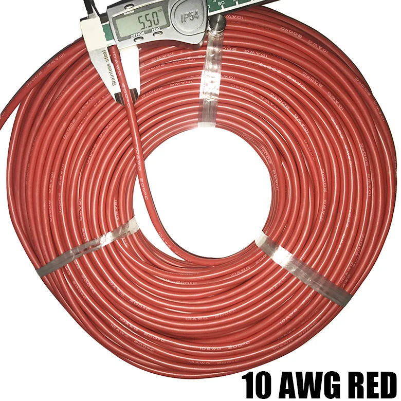 1 м силиконовый провод 12AWG 14AWG 15AWG 16AWG 18AWG 20AWG 22AWG 26AWG 28AWG 30AWG черный, красный Жаростойкий Мягкие силиконовые Силикагель кабель