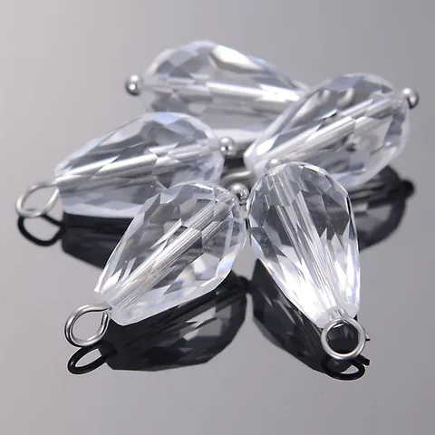 10 шт. 10x20 мм граненые кристаллы в форме слезы для рукоделия в форме капли для ювелирных изделий своими руками