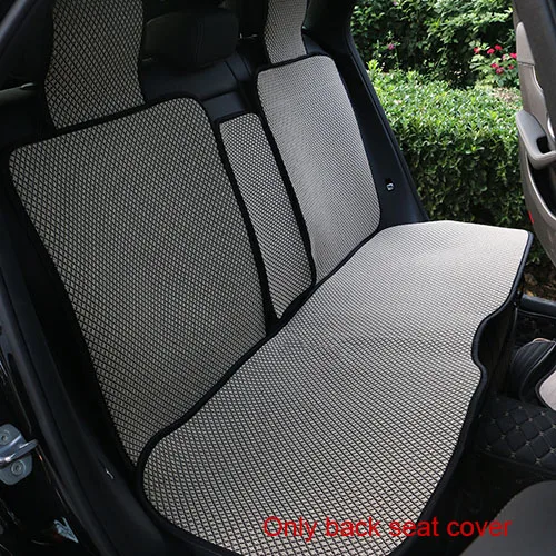 One back seat BEIGE O SHI чехол для сиденья автомобиля Защита салона автомобиля/ 2 передних сиденья автомобиля Подушка или 1 заднее сиденье коврик подходит для большинства автомобилей внедорожник Грузовик - Название цвета: One back seat BEIGE